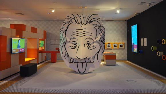 Albert Einstein featured in the Heroes exhibit at Beit Hatfutsot