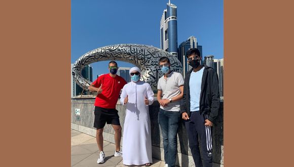 Oleg Ben-Avi and his friends from the University of Dubai