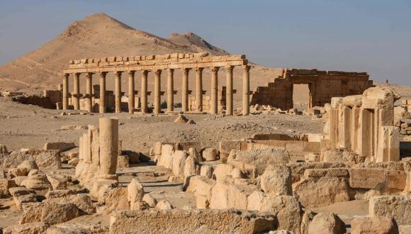 The ruins of Palmyra in Syria