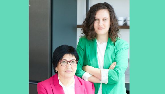 The founders of Symbiosis CM from left: mentor Varda Badet and entrepreneur Shira Burg