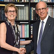 Ontario Premier Receives TAU Award 